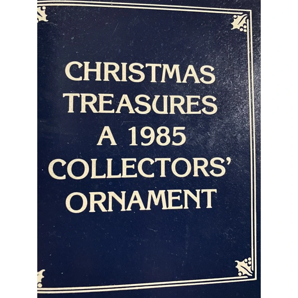 1985 CHRISTMAS TREASURES COLLECTOR'S ORNAMENT-ACRYLIC-MADONNA-IN ORIG. BOX-NOS